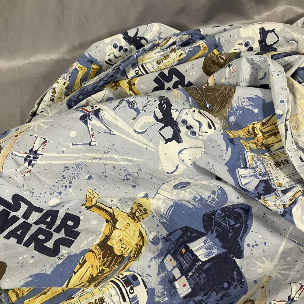 Retro Star Wars Kids Bed Sheet Set Pottery Cotton Non-Standard 56x90 Made Israel